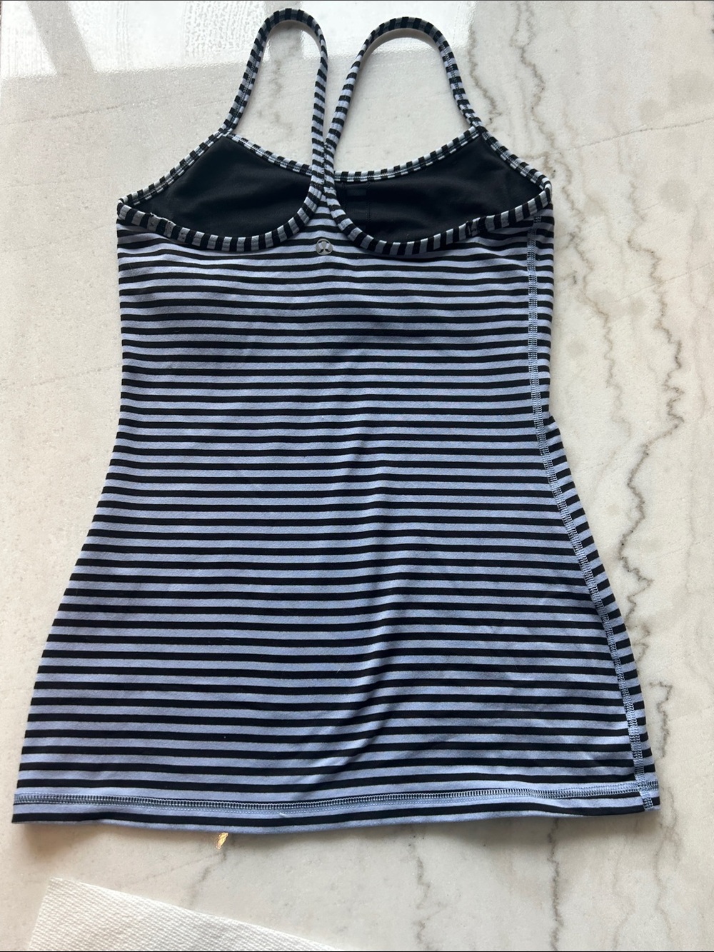 EUC Rare Lululemon Power Y Tank *Luon Light in Poplar Haze (4) - Picture 4 of 4